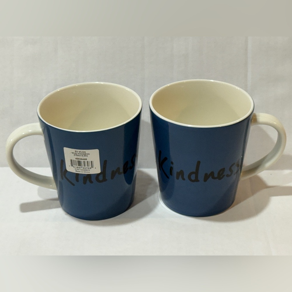 Ellen DeGeneres ‘Kindness’ Coffee Tea Mugs Cups - Set of 2